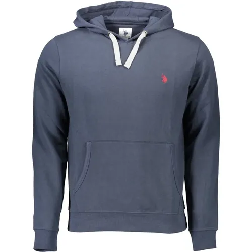 Hooded Zip Sweatshirt with Logo , male, Sizes: XL, 2XL - U.s. Polo Assn. - Modalova