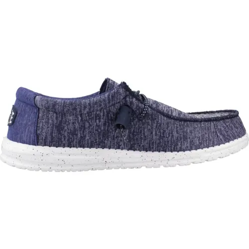 Sporty Knit Laced Schuhe , Herren, Größe: 42 EU - Hey Dude - Modalova