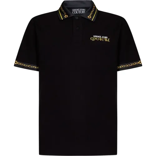 Logo Chain Polo , male, Sizes: S, XL - Versace Jeans Couture - Modalova