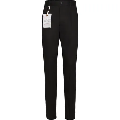 Stretch Cotton Pants , male, Sizes: XL, L, M - Dolce & Gabbana - Modalova
