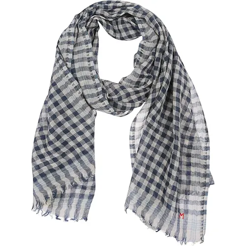 Wool Checked Scarf , female, Sizes: ONE SIZE - Moismont - Modalova