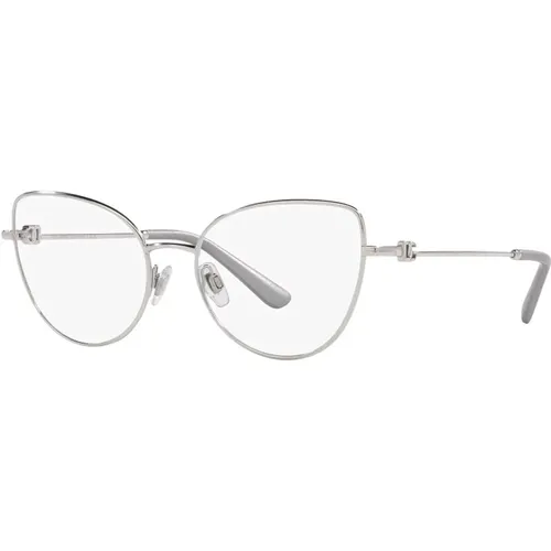 Silberne Brillengestelle , Damen, Größe: 56 MM - Dolce & Gabbana - Modalova