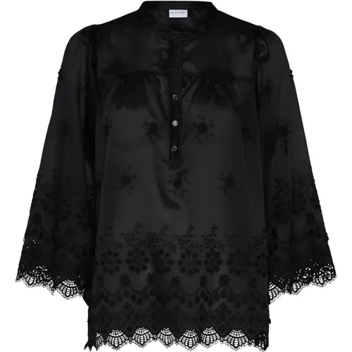 Lace Detail Blouse , female, Sizes: L, 2XL, XL, S, M - IN Front - Modalova