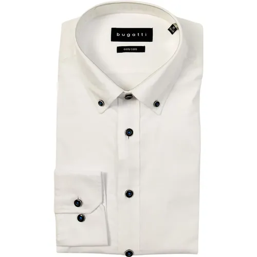 Cotton Long Sleeve Shirt , male, Sizes: 3XL, XL, 4XL, L, M - Bugatti - Modalova