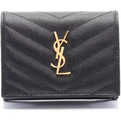 Pre-owned Leather wallets , female, Sizes: ONE SIZE - Yves Saint Laurent Vintage - Modalova