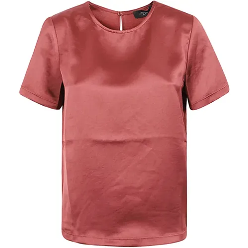 Fluid Lyocell Jersey T-shirt , female, Sizes: XS - Max Mara Weekend - Modalova