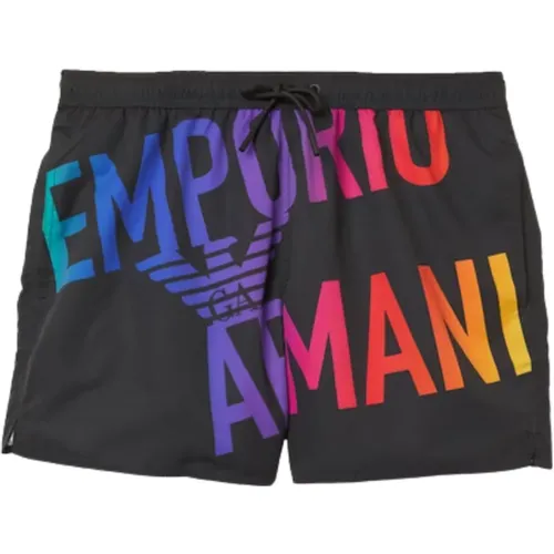 Schwarze Meereskleidung für Männer , Herren, Größe: 3XL - Emporio Armani - Modalova