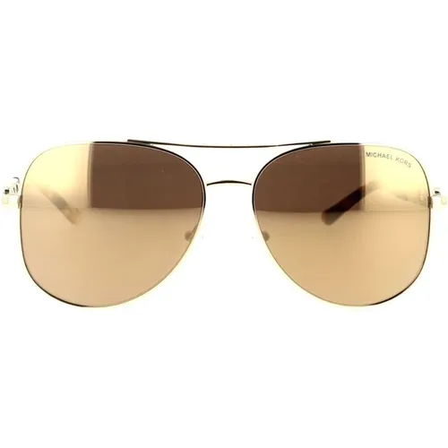 Chianti Pilot Sunglasses Gold Mirror , unisex, Sizes: 58 MM - Michael Kors - Modalova