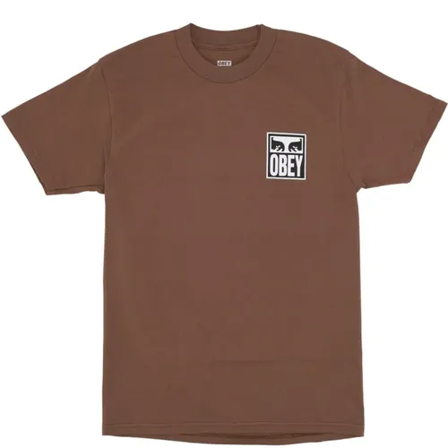 Ikonic Herren T-Shirt , Herren, Größe: L - Obey - Modalova