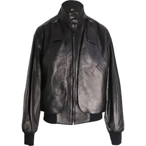 Lambskin Leather High Neck Bomber Jacket , female, Sizes: S - Bottega Veneta - Modalova
