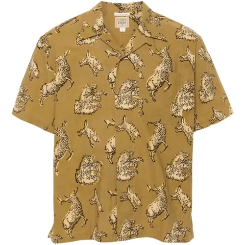 Wildlife Print Camp Collar Shirt , male, Sizes: M - Filson - Modalova