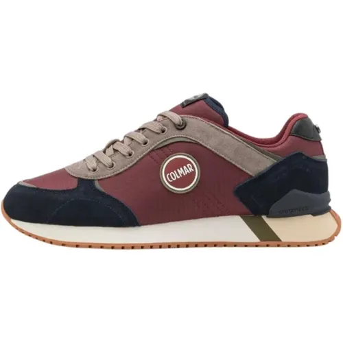 Bordeaux Flache Sneakers , Herren, Größe: 41 EU - Colmar - Modalova