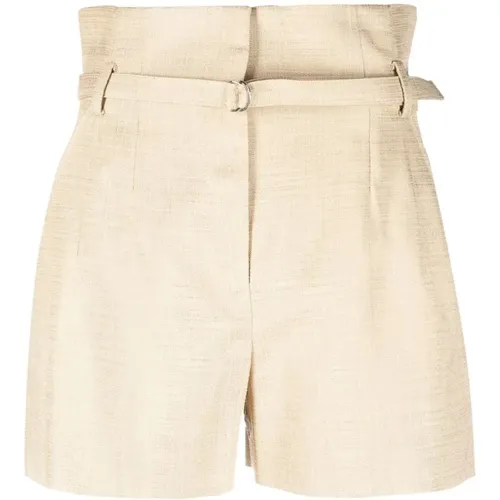 Casual Braun Baumwolle Viskose Shorts , Damen, Größe: L - IRO - Modalova