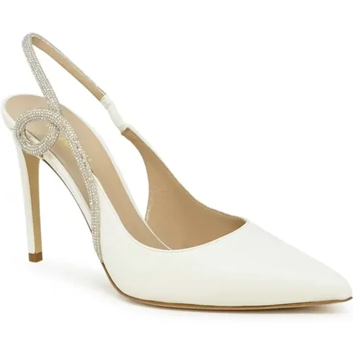 Cream Leather Pumps Ss24 , female, Sizes: 5 1/2 UK, 4 1/2 UK, 7 UK, 6 UK, 3 1/2 UK - Ninalilou - Modalova