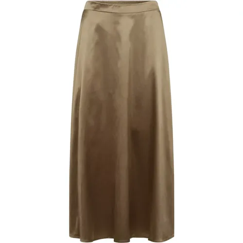 Walnut Midi Skirt - Timeless Design, Versatile Fit , female, Sizes: L - Co'Couture - Modalova