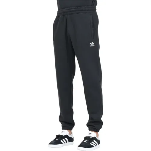 Schwarze Sportliche Essentials Hose , Herren, Größe: L - adidas Originals - Modalova