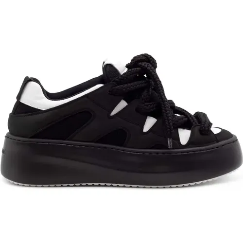 Schwarze Wave Sneakers , Damen, Größe: 37 1/2 EU - Vic Matié - Modalova