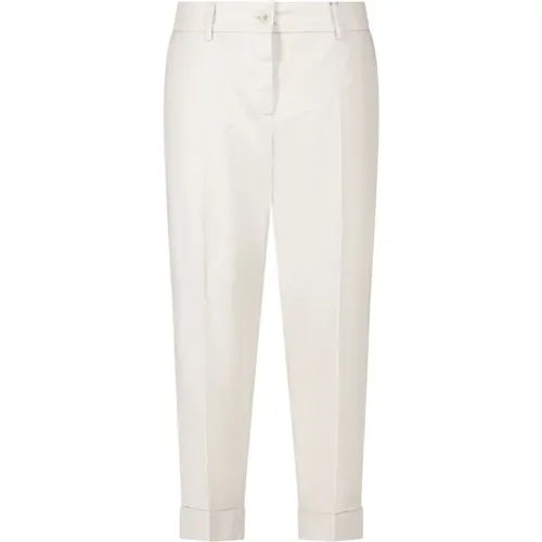 Cotton Slim-Fit Dora Pants , female, Sizes: L, XL - RAFFAELLO ROSSI - Modalova
