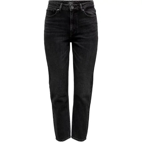 Emily High Waist Straight Denim Jeans , Damen, Größe: W26 - Only - Modalova