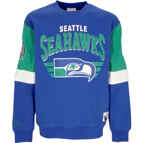 Seattle Seahawks Crewneck Sweatshirt - Mitchell & Ness - Modalova