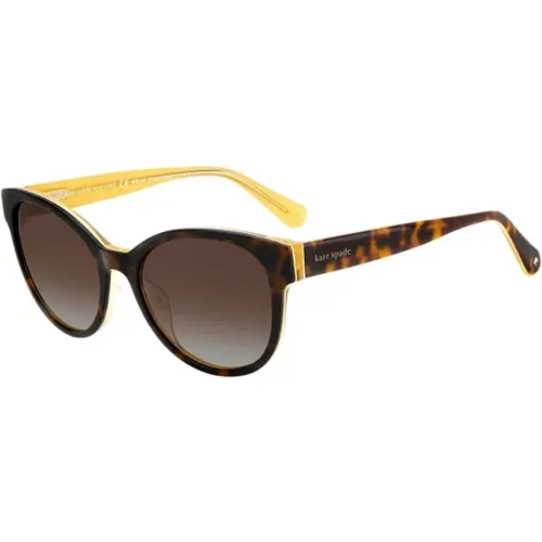 Braune Acetat Sonnenbrille für Frauen - Kate Spade - Modalova