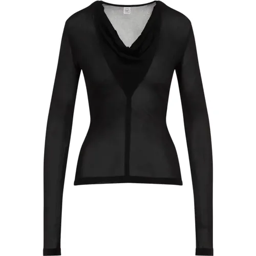 Schwarzes Elegantes Oberteil für Frauen , Damen, Größe: XS - TotêMe - Modalova