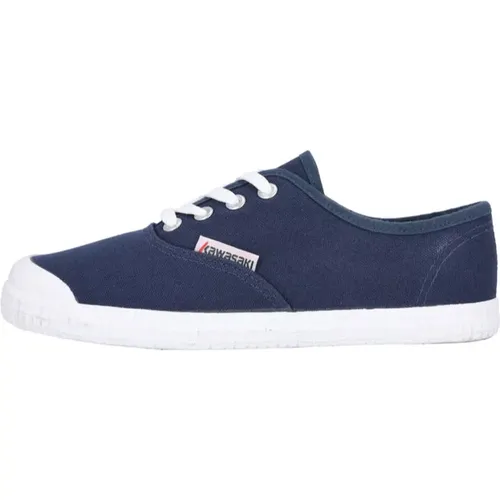 Canvas Schuh Basis Modell Marineblau , Damen, Größe: 41 EU - Kawasaki - Modalova