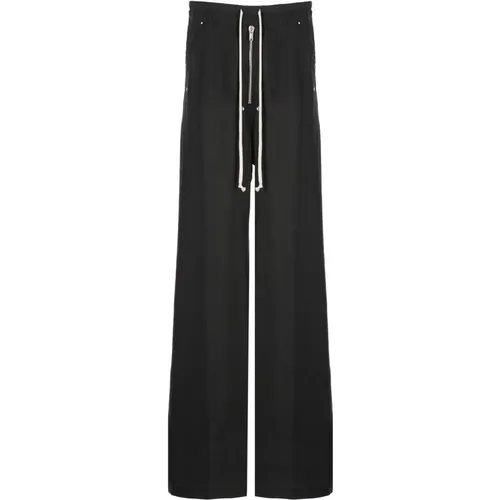 Cotton Pants with Elastic Waist , male, Sizes: L, S - Rick Owens - Modalova