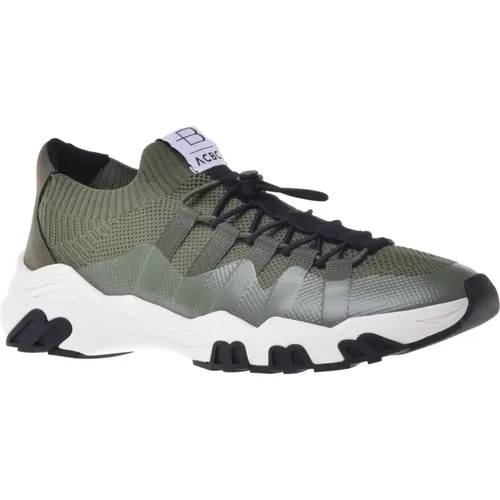 Sneaker in military eco-leather , male, Sizes: 12 UK, 9 UK, 5 UK, 8 UK, 11 UK, 6 UK, 7 UK, 10 UK - Baldinini - Modalova