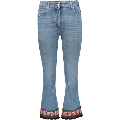 Bestickte Fransensaum Jeans , Damen, Größe: W28 - ETRO - Modalova