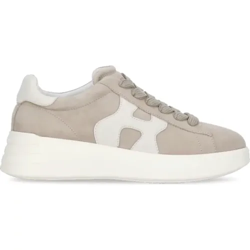 Suede Leather Sneakers for Women , female, Sizes: 3 1/2 UK, 3 UK, 7 UK, 2 1/2 UK, 6 1/2 UK, 4 UK, 2 UK, 4 1/2 UK, 6 UK, 5 1/2 UK, 5 UK - Hogan - Modalova