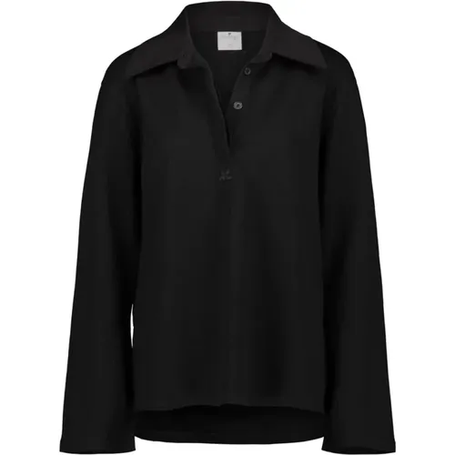 Piqué polo shirt , female, Sizes: S, M, L - Courrèges - Modalova