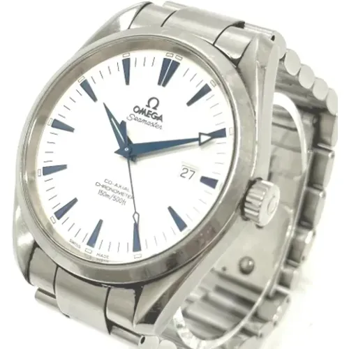 Pre-owned Stainless Steel watches , male, Sizes: ONE SIZE - Omega Vintage - Modalova