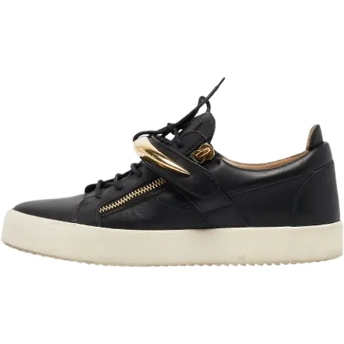 Pre-owned Leather sneakers , male, Sizes: 10 UK - Giuseppe Zanotti Pre-owned - Modalova