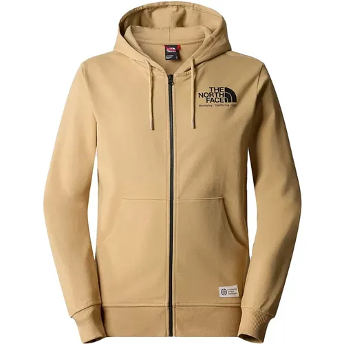 Khaki Stone Zip Sweater für Herren , Herren, Größe: L - The North Face - Modalova