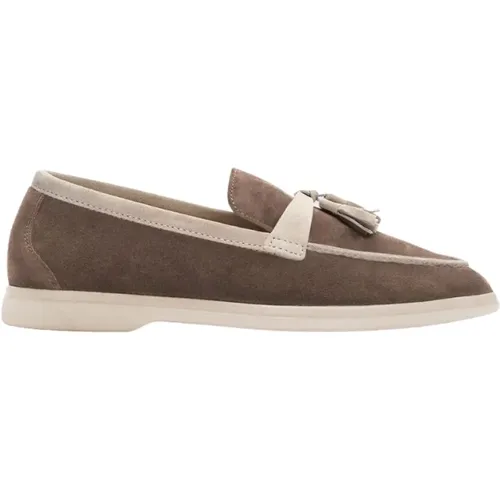 Leichter Tassel Loafer aus Wildleder , Damen, Größe: 36 EU - Scarosso - Modalova