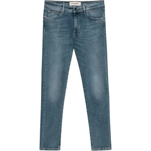 Slim-Fit Jeans with Light Wash , male, Sizes: W40, W33, W34 - Roy Roger's - Modalova