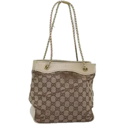 Pre-owned Canvas gucci-bags , female, Sizes: ONE SIZE - Gucci Vintage - Modalova