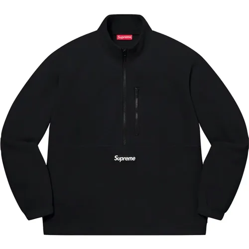 Schwarzer Polartec Half Zip Pullover - Supreme - Modalova