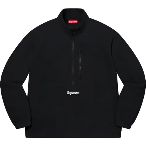 Schwarzer Polartec Half Zip Pullover , Herren, Größe: L - Supreme - Modalova