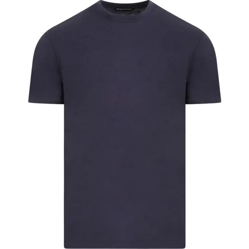 T-Shirt Crew Neck Regular Fit , male, Sizes: S, XL, 2XL, L, M - Tom Ford - Modalova