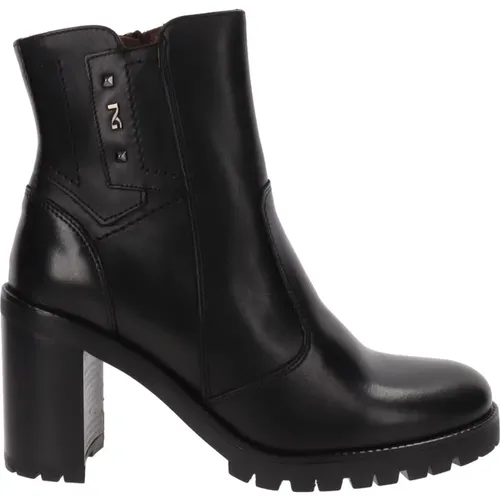Leather Women`s Ankle Boots , female, Sizes: 7 UK - Nerogiardini - Modalova