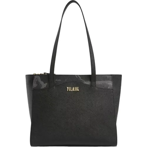 Urban Dark Shopper Tasche mit Geo Night Insert - Alviero Martini 1a Classe - Modalova