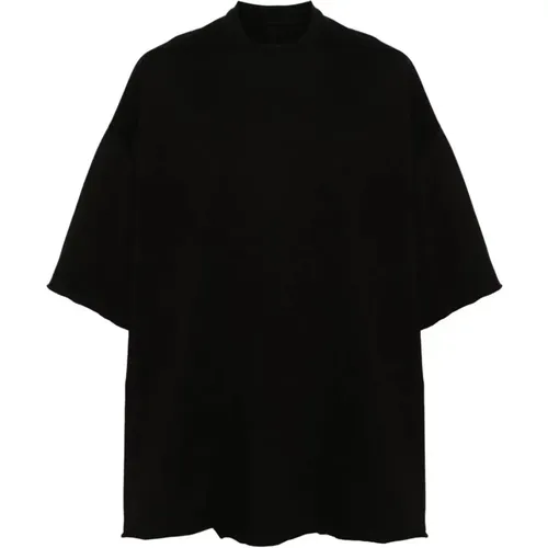 Cotton T-shirt with Round Neck and Short Sleeves , male, Sizes: ONE SIZE - Rick Owens - Modalova