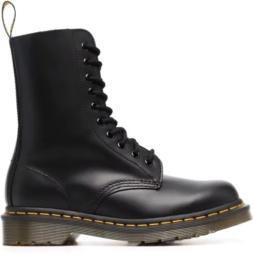 Leather Boots with Logo Pull Loop , female, Sizes: 4 UK - Dr. Martens - Modalova