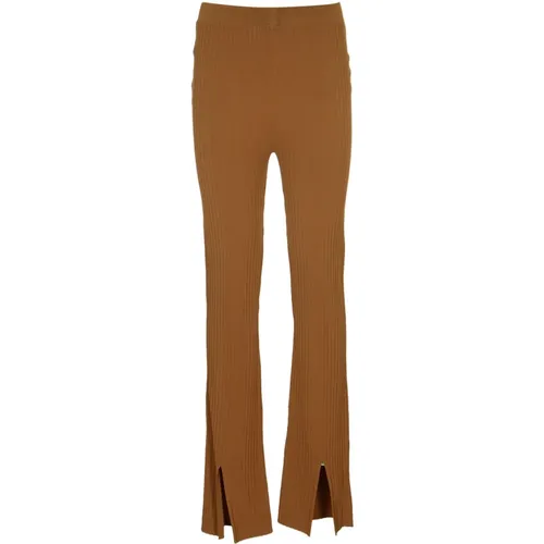 Women's 'lykke' Rib Knit Pants by Nanushka