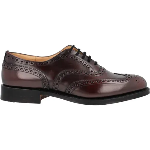 Men`s Shoes Laced Burgundy Ss23 , male, Sizes: 8 UK, 8 1/2 UK, 10 UK, 11 UK - Church's - Modalova