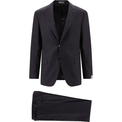 Men Clothing Suit Grey Ss23 , male, Sizes: XL - Corneliani - Modalova