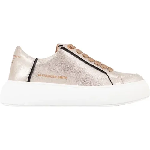 Eco-Greenwich Leichte Gold Sneakers , Damen, Größe: 40 EU - Alexander Smith - Modalova