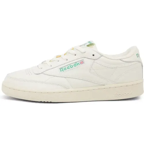 Club C 1985 TV Sneakers Kreide, Papier Weiß & Grün-40 , Herren, Größe: 40 EU - Reebok - Modalova